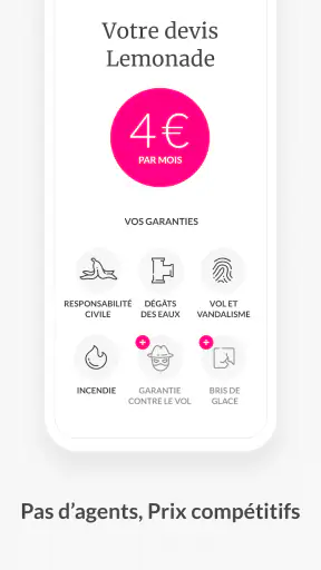 Lemonade: Assurance Habitation screenshot 2