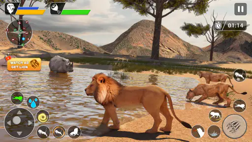 Lion Games Animal Simulator 3D screenshot 4
