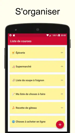 Liste de courses screenshot 1