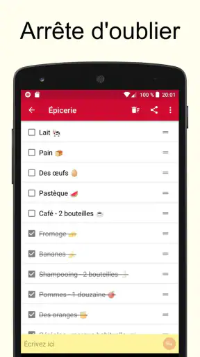 Liste de courses screenshot 2