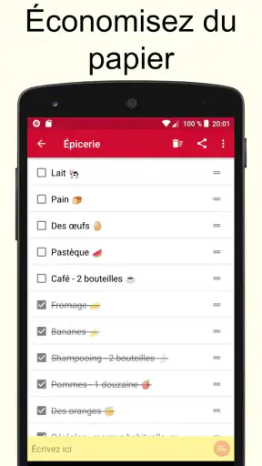 Liste de courses screenshot 4
