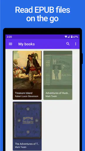 Lithium: EPUB Reader screenshot 1