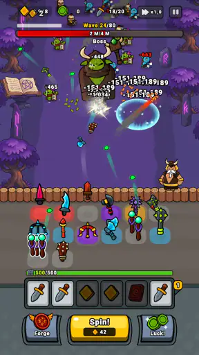 Lucky Forge: Idle TD Game screenshot 11