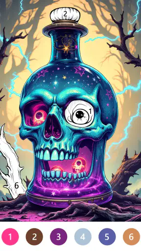 Macabre Color Paint By Number screenshot 6