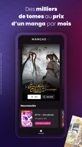 Mangas.io - 100% manga, 0% pub screenshot 1