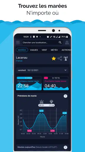Marées & météo marine screenshot 1