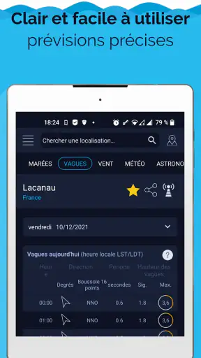 Marées & météo marine screenshot 10