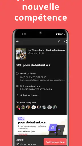 Meetup : événements locaux screenshot 4