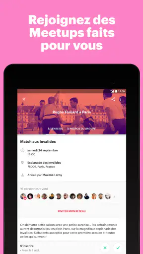 Meetup : événements locaux screenshot 7