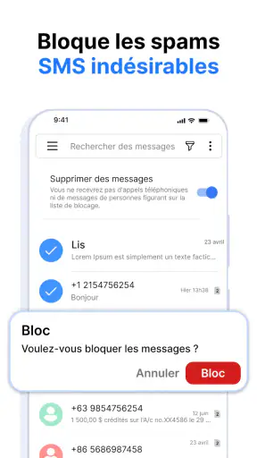 Messages - SMS Texte Messaging screenshot 3