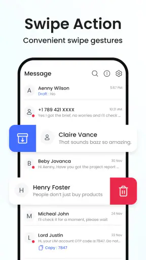 Messenger: Messages SMS App screenshot 5