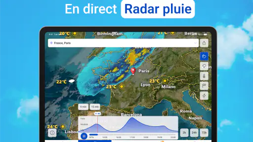Météo en direct - Radar Pluie screenshot 9