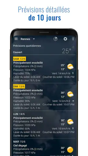 Météo et horloge transparent screenshot 6