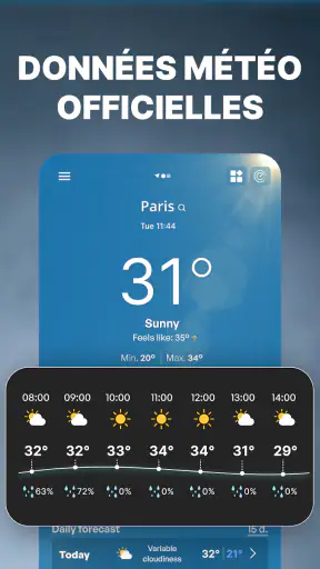 Météo précise. Radar d'orage screenshot 2
