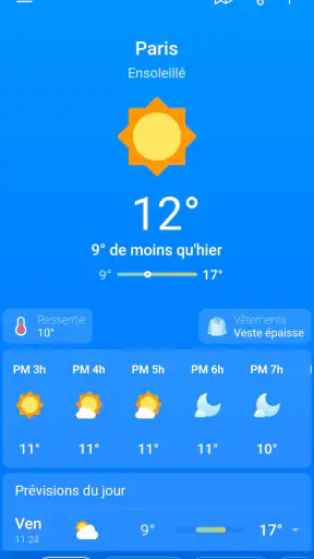 Météo, Prévisions: Weather Sky screenshot 9