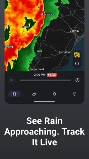 Rain Viewer : Radar météo screenshot 1