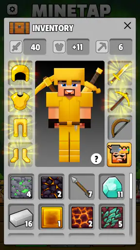 Minetap – Merge rpg clicker screenshot 10