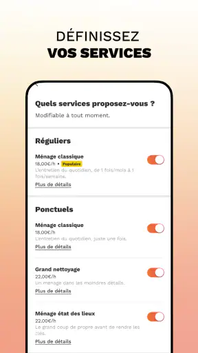 Mission à domicile Wecasa Pro screenshot 5