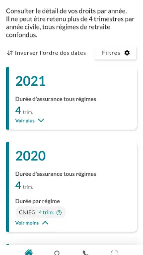 Mon compte retraite screenshot 3
