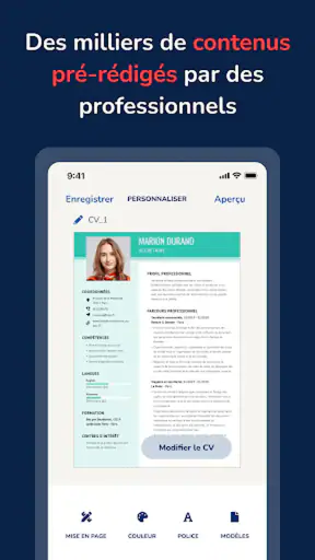 Mon CV Parfait : CV designer screenshot 3