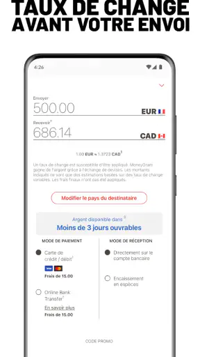 MoneyGram® Transferts d'argent screenshot 5