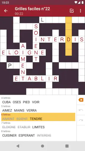 Mots Casés - Français screenshot 4