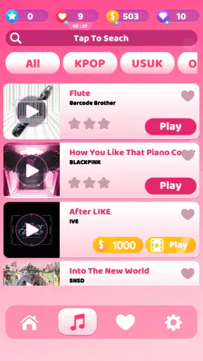 Music Piano Tiles - Kpop UsUk screenshot 2