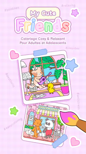 My Cute Friends: Coloriage screenshot 1