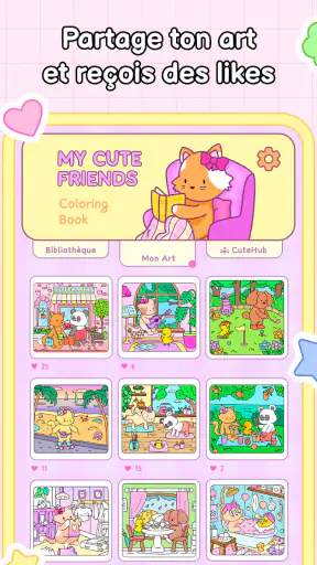 My Cute Friends: Coloriage screenshot 12