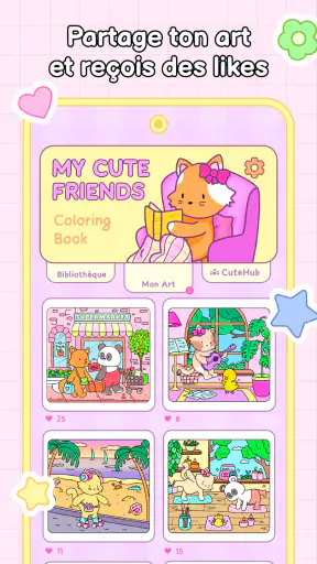 My Cute Friends: Coloriage screenshot 6
