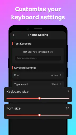 My Keyboard: Themes & Fonts screenshot 5