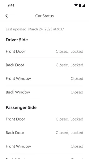 MyToyota screenshot 3