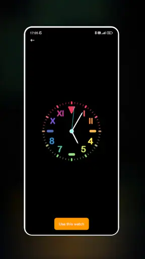 Neon Clock Wallpaper screenshot 2
