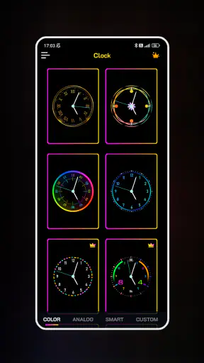 Neon Clock Wallpaper screenshot 4