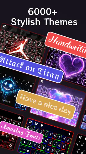 Neon Red Heartbeat Thème screenshot 1