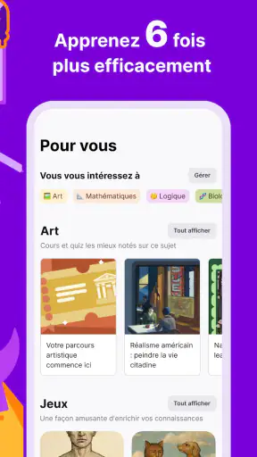 Nibble : Quiz & apprentissage screenshot 2