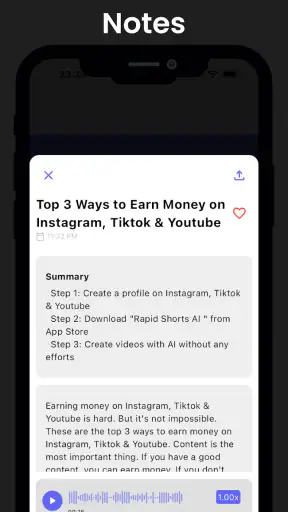 Note AI : basé sur Whisper AI screenshot 3