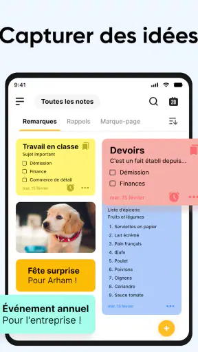 Notes: color Bloc-notes, Memo screenshot 9