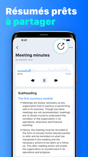 Notes Vocales:NoteFlow screenshot 4