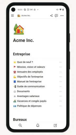 Notion : Notes, Tâches, IA screenshot 1