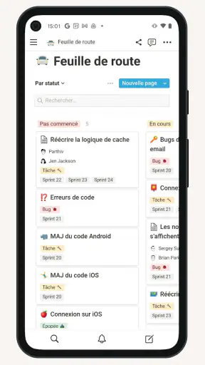 Notion : Notes, Tâches, IA screenshot 2