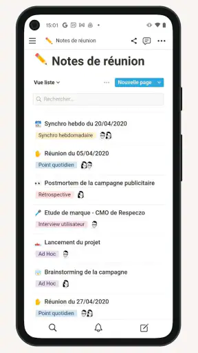 Notion : Notes, Tâches, IA screenshot 4