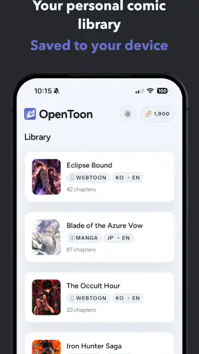 OpenToon - Traducteur Webtoon screenshot 3