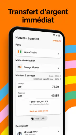 Orange Money Europe: Transfert screenshot 2