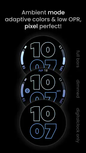 Outlined Watch Face screenshot 2
