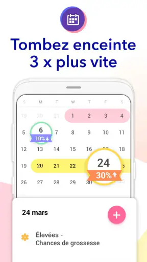 Ovulation et Règles Calendrier screenshot 2