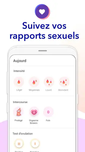 Ovulation et Règles Calendrier screenshot 4