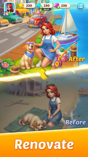 Pets Harbor: Merge & Restore screenshot 8