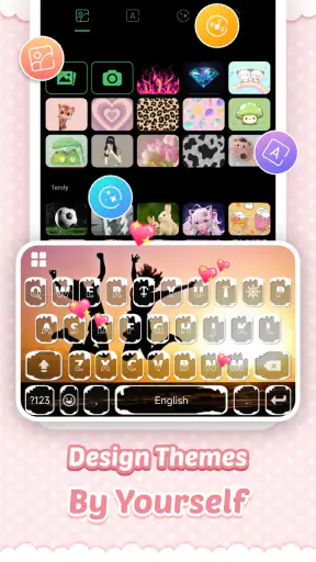 Pink Cute Hippo Thème screenshot 4