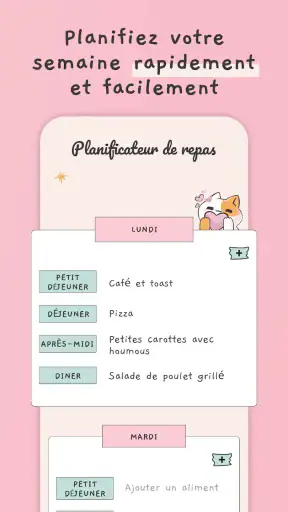 Planificateur de repas & menus screenshot 4